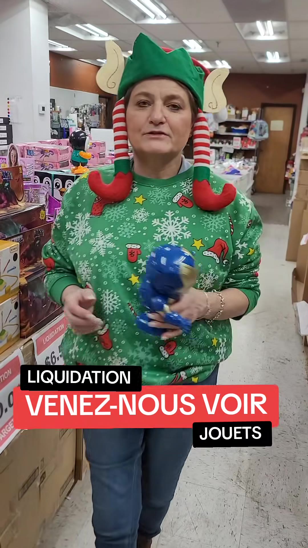 Grande vente de jouets avant Noel