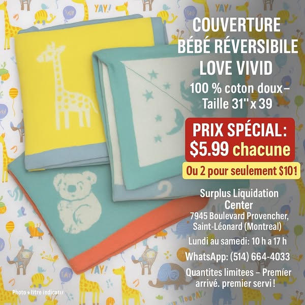Couverture pour bébé Love Vivid