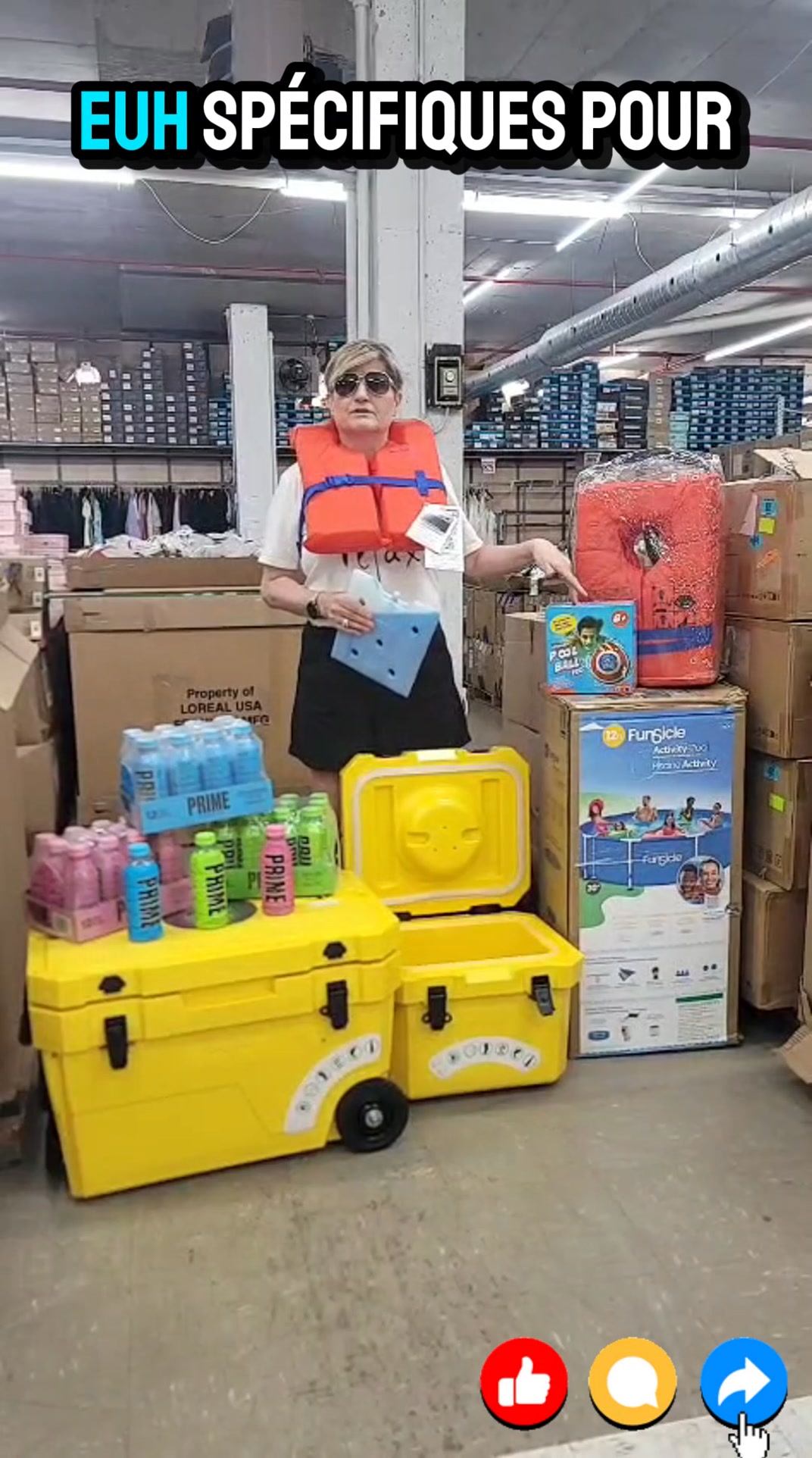 Liquidation d'été - glacières, gilets de sauvetage, ballons, piscine