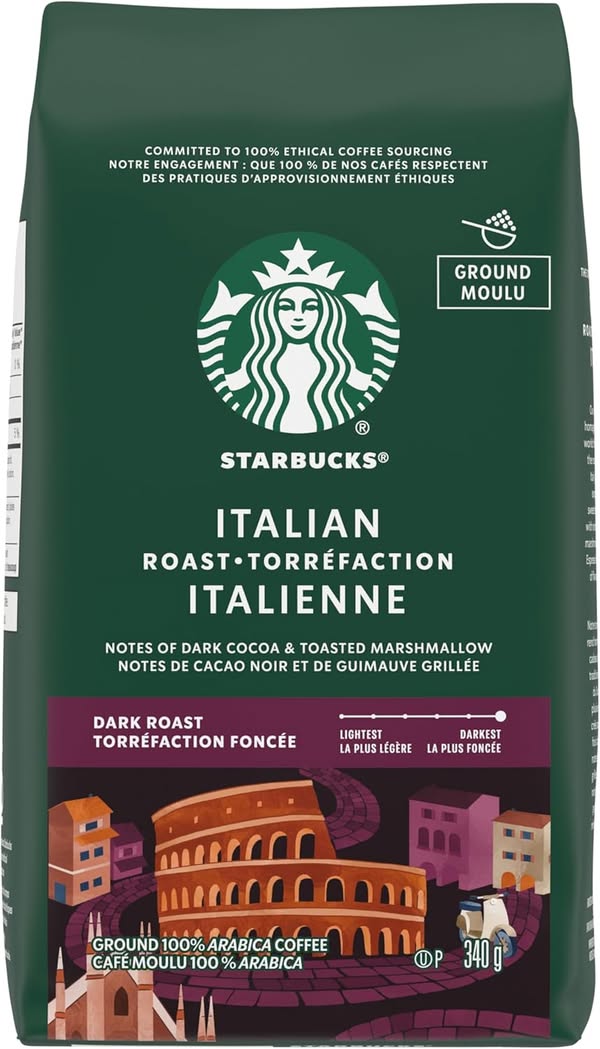 Starbucks café moulu Italian Roast 340g