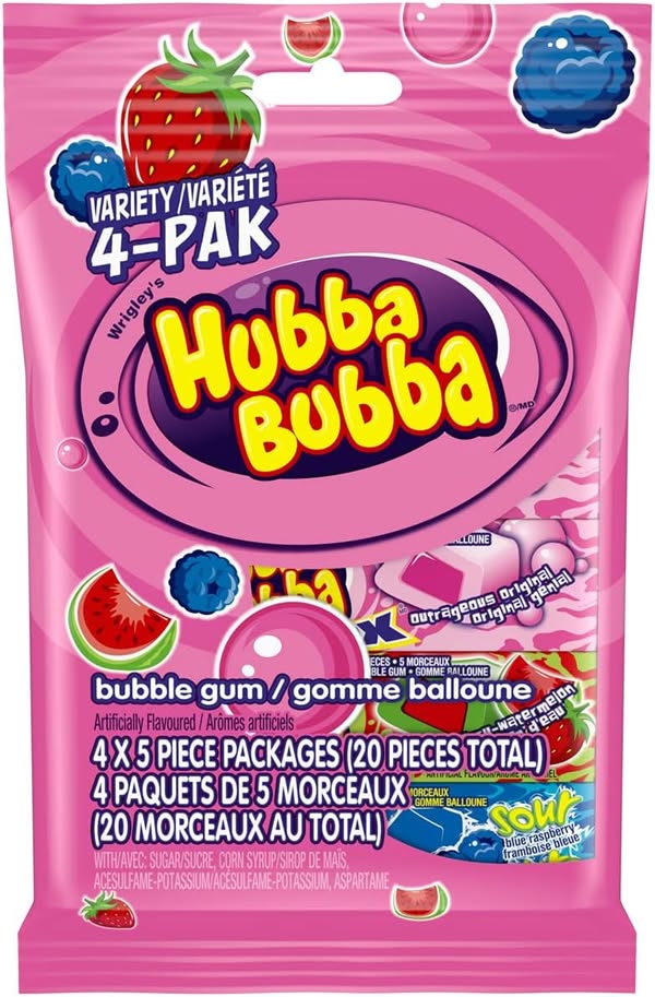 Hubba Bubba gomme à bulles fruits mélangés