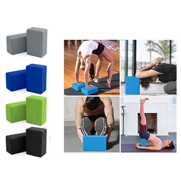 Ensemble de 2 blocs de yoga en mousse YOGAVNI