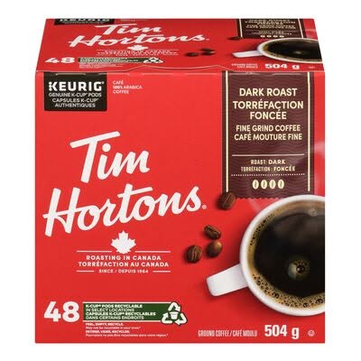 Capsules Tim Hortons Torréfaction Foncée (48 K-Cup)