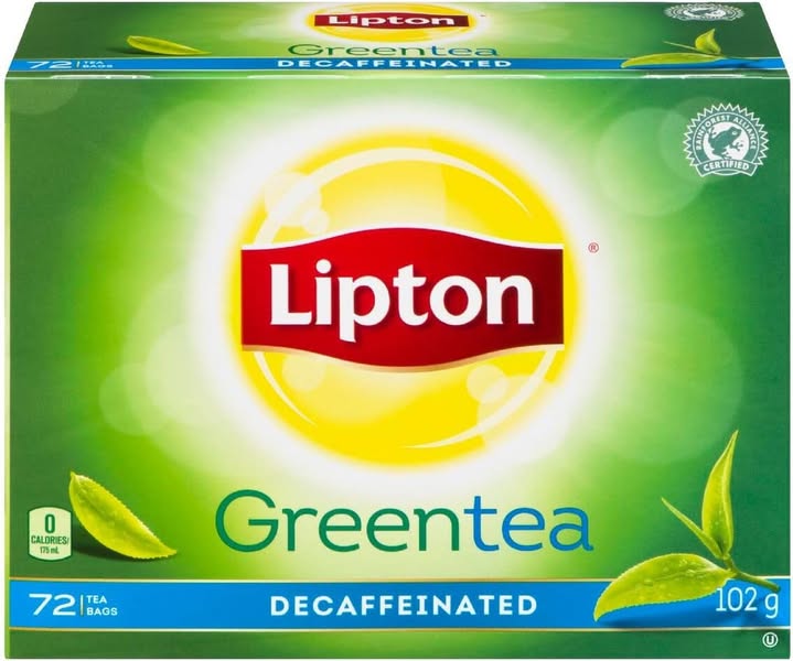 Thé vert décaféiné Lipton (72 sachets)