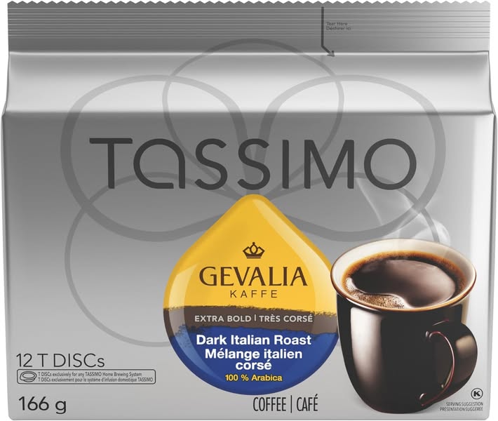 Capsules Tassimo Gevalia Dark Italian Roast (12 T-Discs)