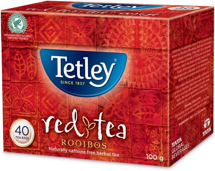 Thé Tetley Red Tea Rooibos (40 sachets)