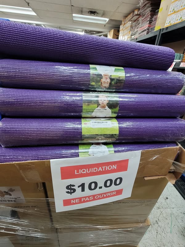 Vente yoga & fitness (tapis, blocs, coussins)