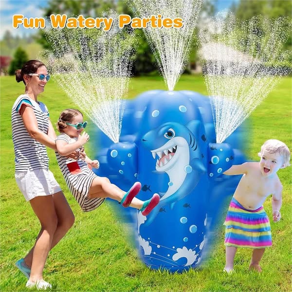 Jeu gonflable arroseur requin Jumpit