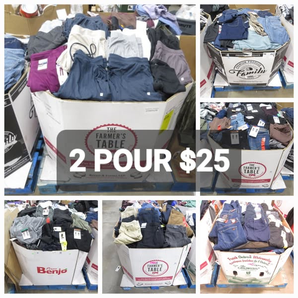 Arrivage massif de pantalons homme/femme/enfant