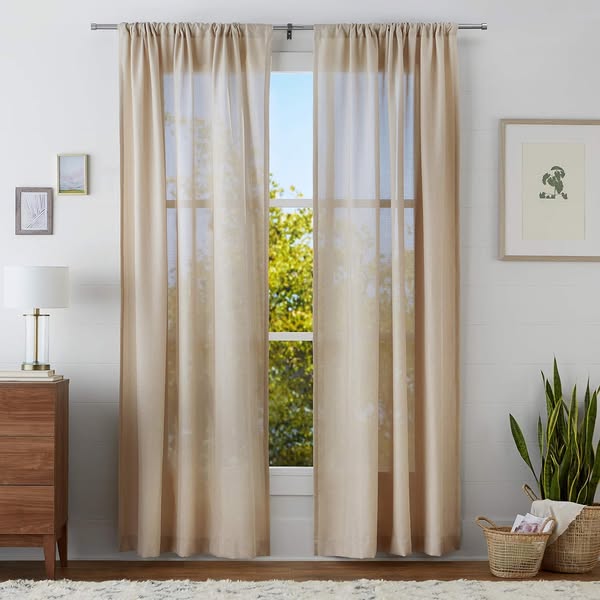 Tringle à rideaux en nickel ajustable