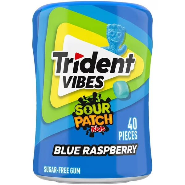 Trident Vibes Sour Patch Kids gomme Blue Raspberry