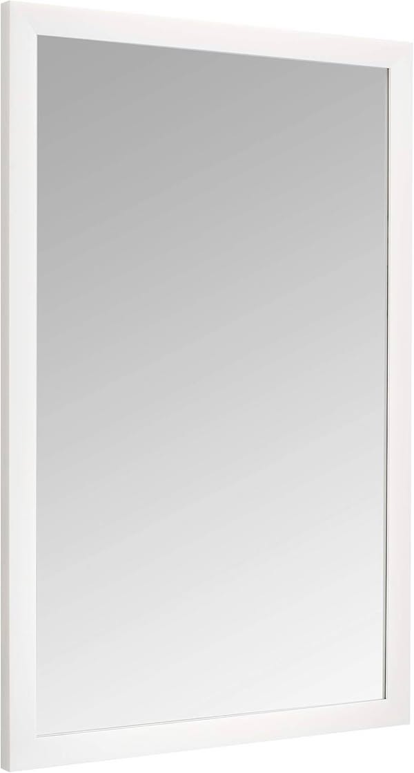 Amazon Basics - Miroir rectangulaire mural 24x36 blanc