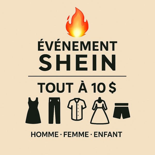 Événement SHEIN - ouverture de boîtes à 10$