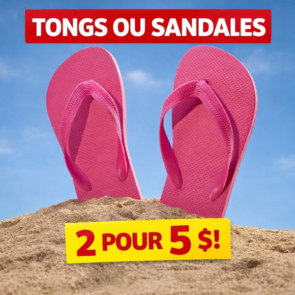 Tongs ou sandales d'été