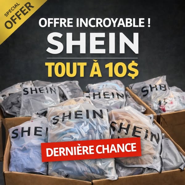 Vêtements Shein en flash sale
