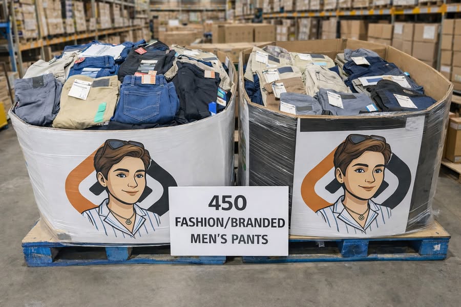 Lot revendeur - 450 pantalons homme