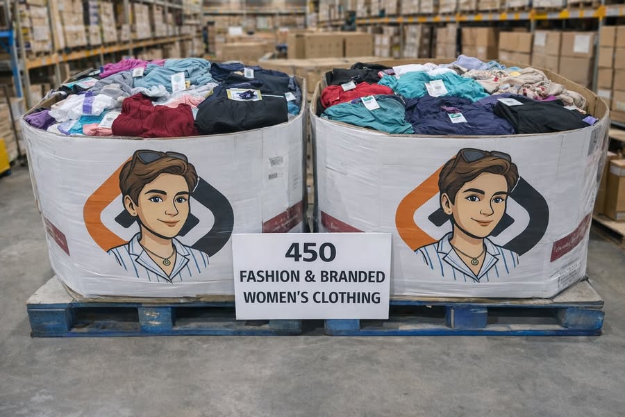 Lot revendeur - 450 vêtements femme