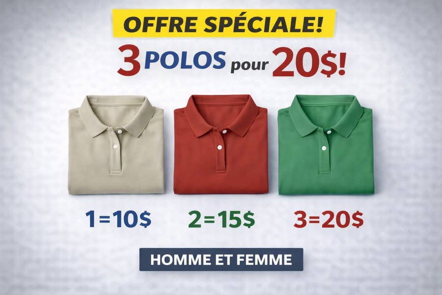 Polos homme et femme