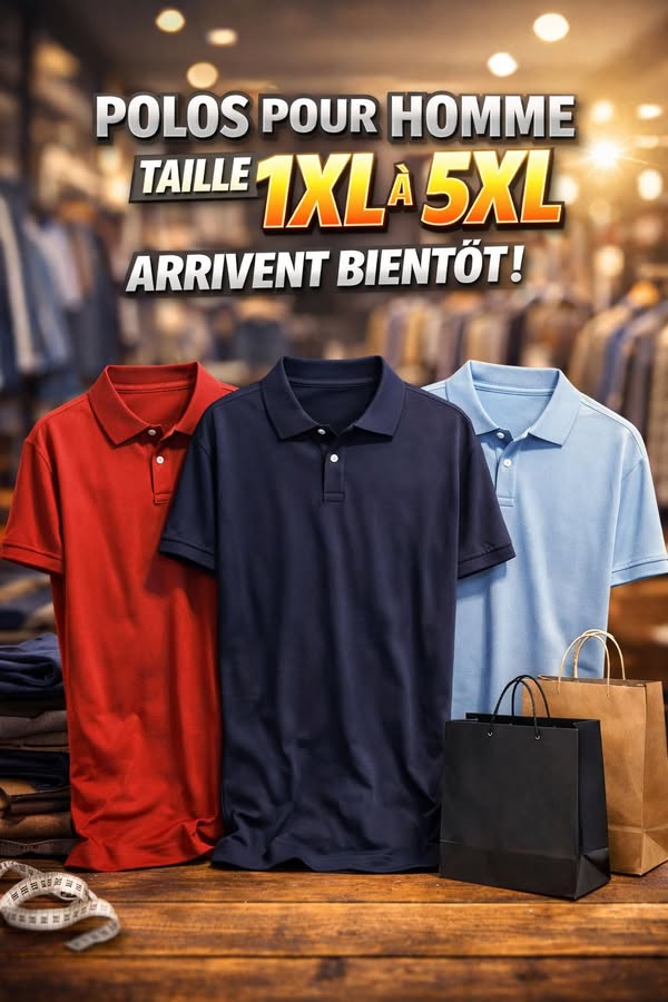 Polos homme grandes tailles (arrivage à venir)