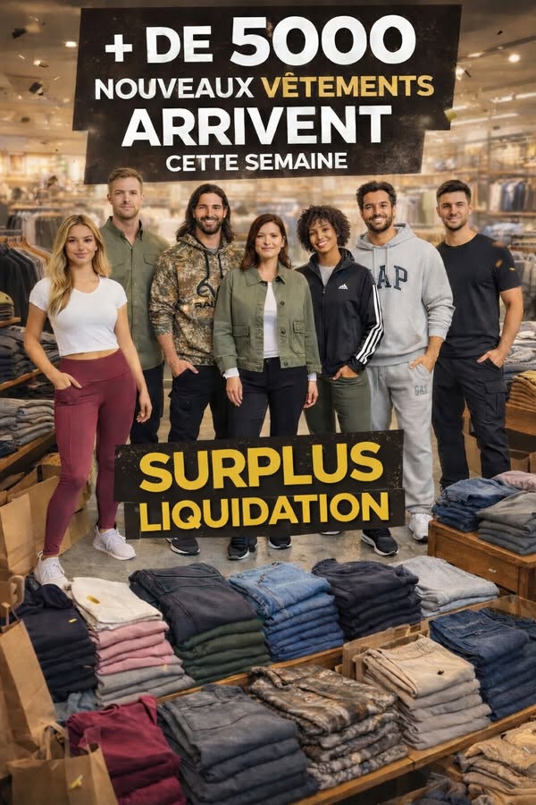 Arrivage de la semaine: plus de 5000 vêtements