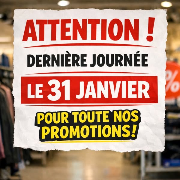 Dernière journée de promotions en cours