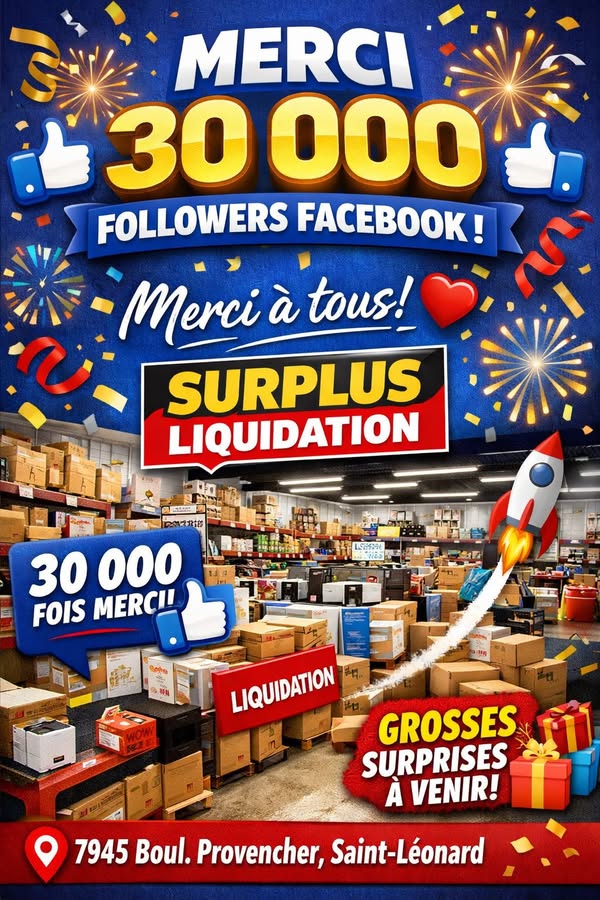 Merci pour 30 000 abonnés Facebook