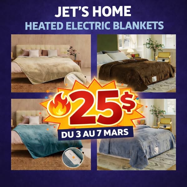 Couverture chauffante électrique Jet's Home