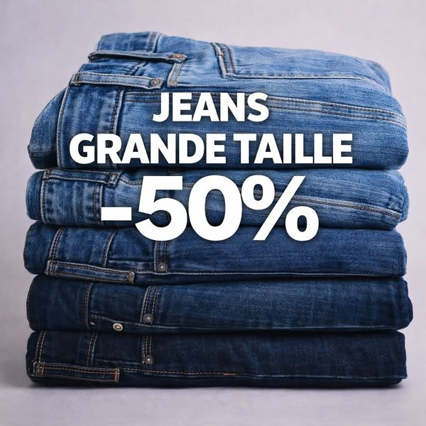 Jeans grande taille à -50%