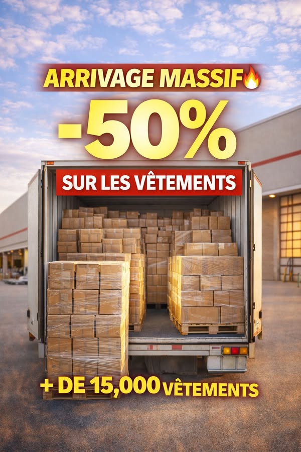 Vêtements de grande chaîne à moitié prix