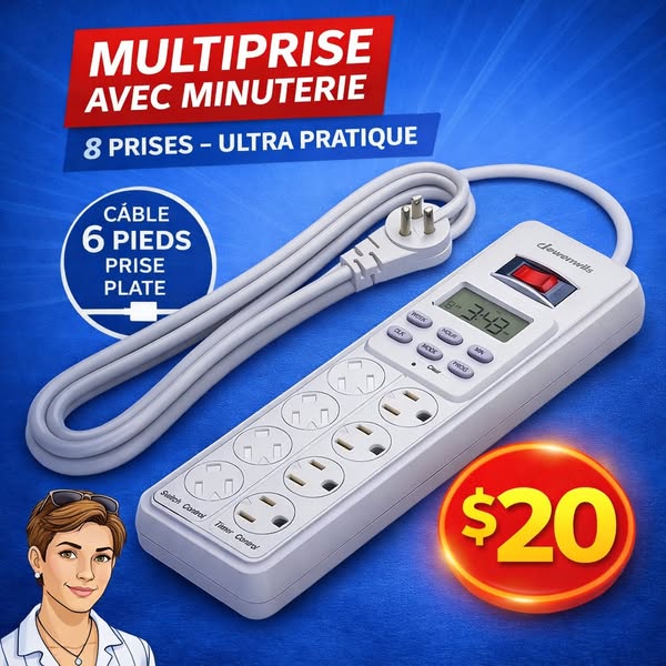 Multiprise Dewenwils 8 prises