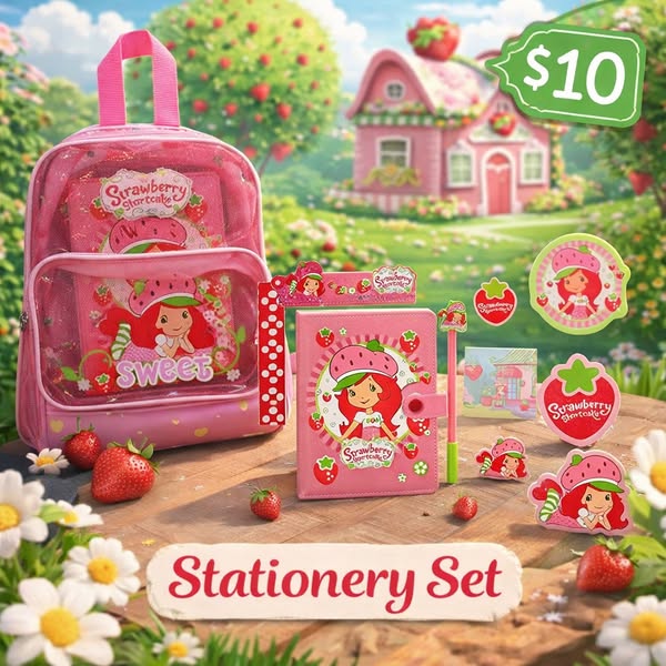Sac à dos et kit Strawberry Shortcake