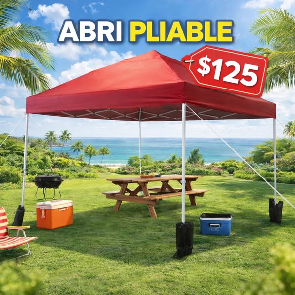 Abri pliable 10x10