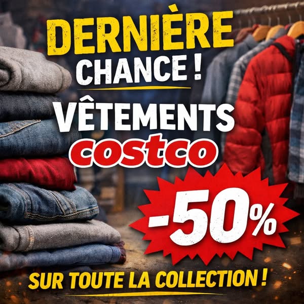 Vêtements à -50% - dernière chance