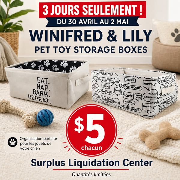 Boites de rangement pour jouets d'animaux