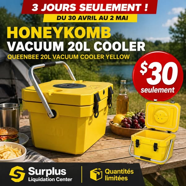 Glaciere sous vide Honeykomb 20L