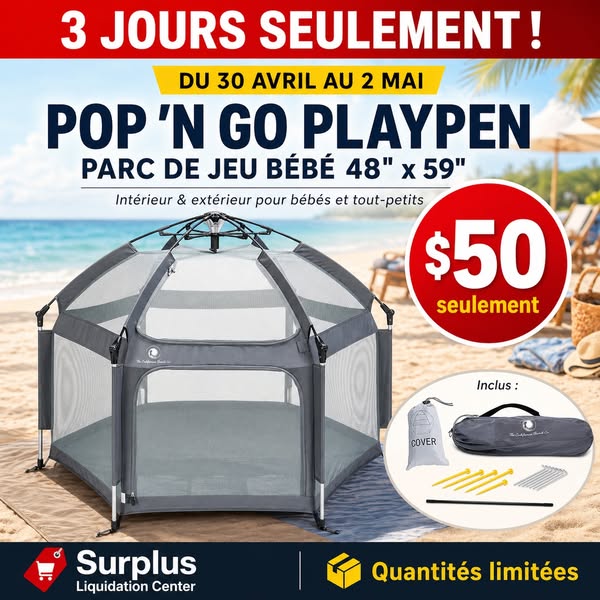 Parc de jeu bebe Pop 'N Go Playpen