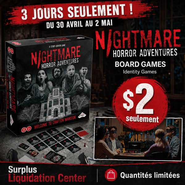 Jeu de societe Nightmare Horror Adventures