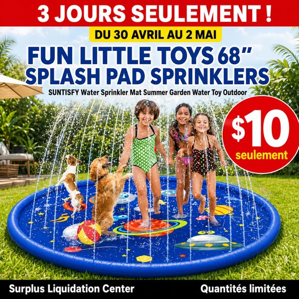 Tapis d'eau/arroseur Splash Pad