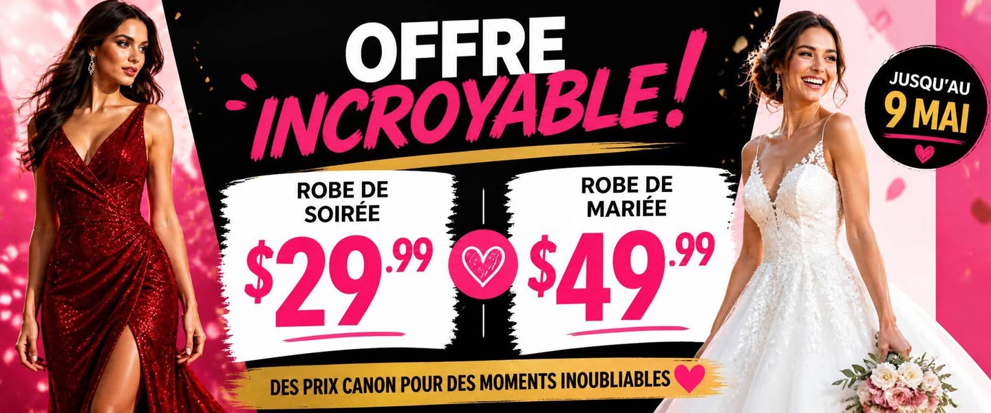 Robes de soirée et robes de mariée