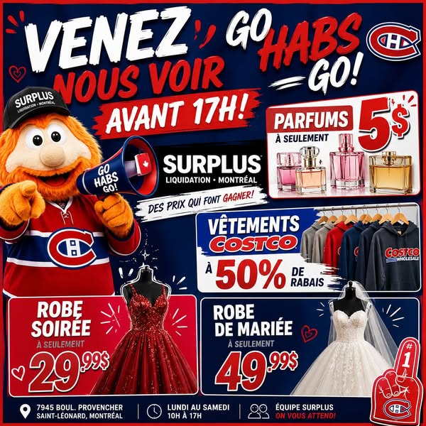 Promo du jour: parfums, vêtements Costco et robes de soirée/mariée
