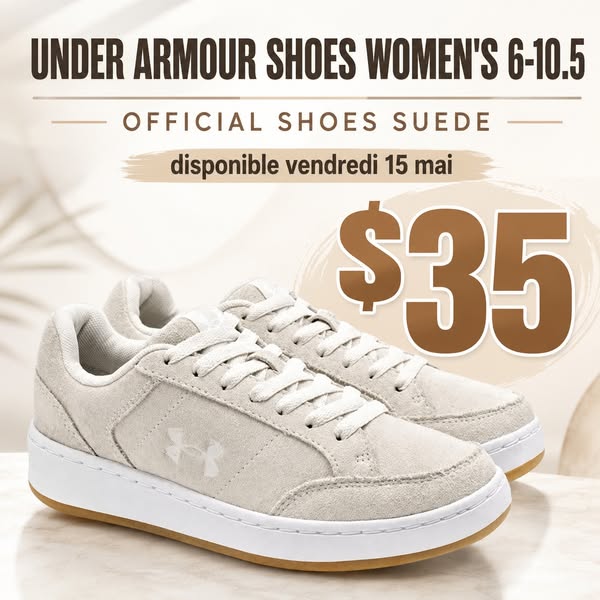 Chaussures Under Armour suede femme
