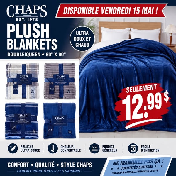 Couvertures Chaps Double/Queen