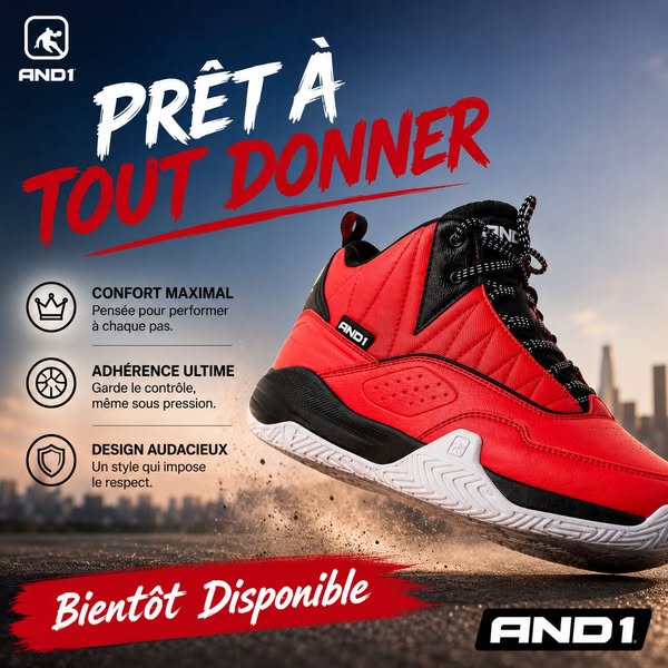 Nouvelles chaussures AND1 pour hommes (à venir)