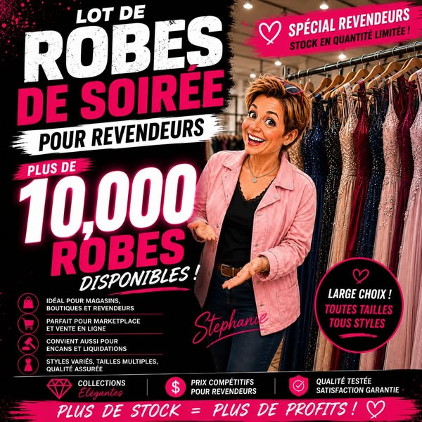 Robes de soirée en gros pour revendeurs