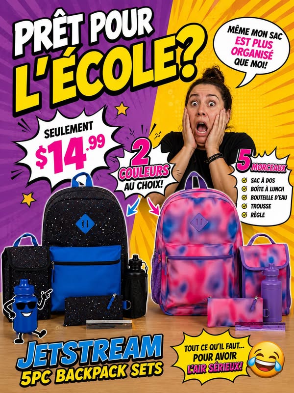Kit scolaire Jetstream 5 morceaux