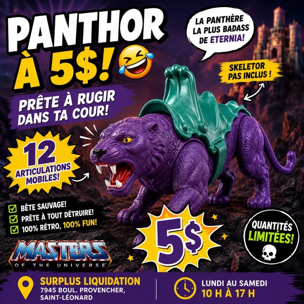 Figurine Panthor - Masters of the Universe