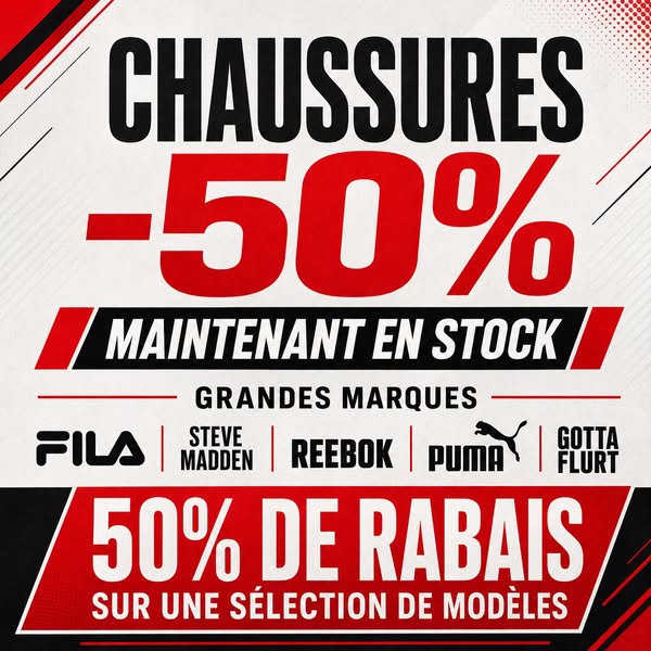 Chaussures de grandes marques (Fila, Steve Madden, Reebok, Puma, Gotta Flurt)