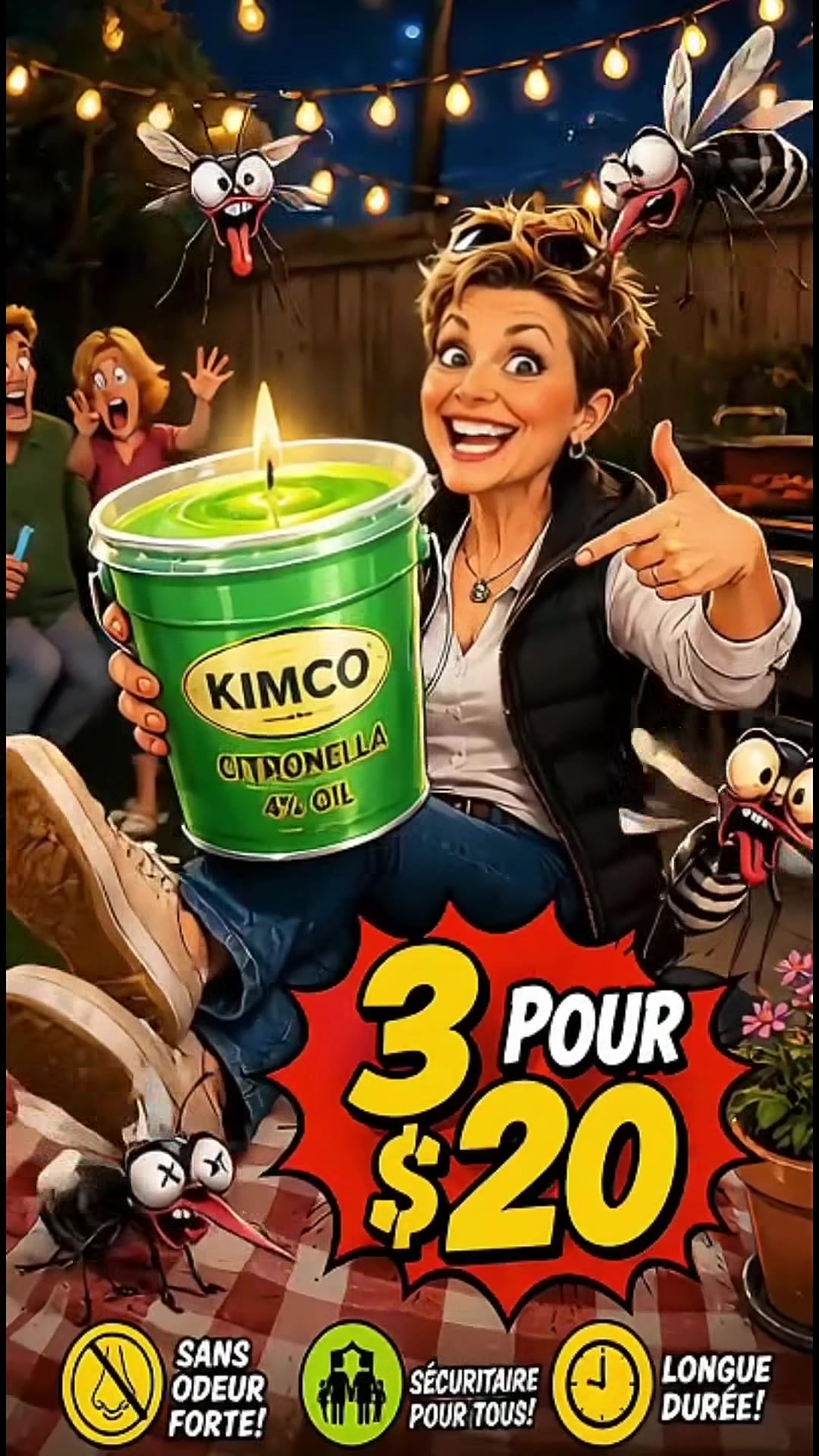 Chandelles citronnelle Kimco 32oz