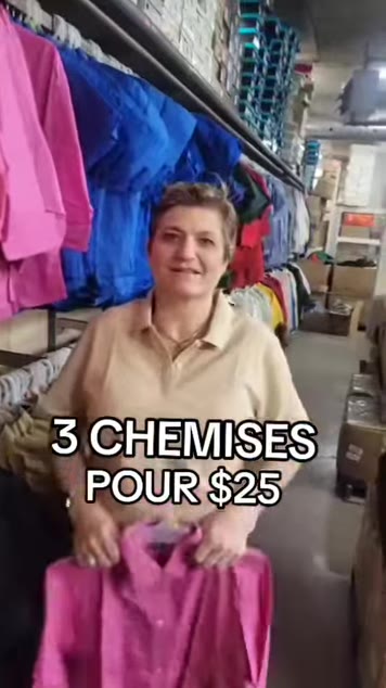 Liquidation de chemises homme et femme