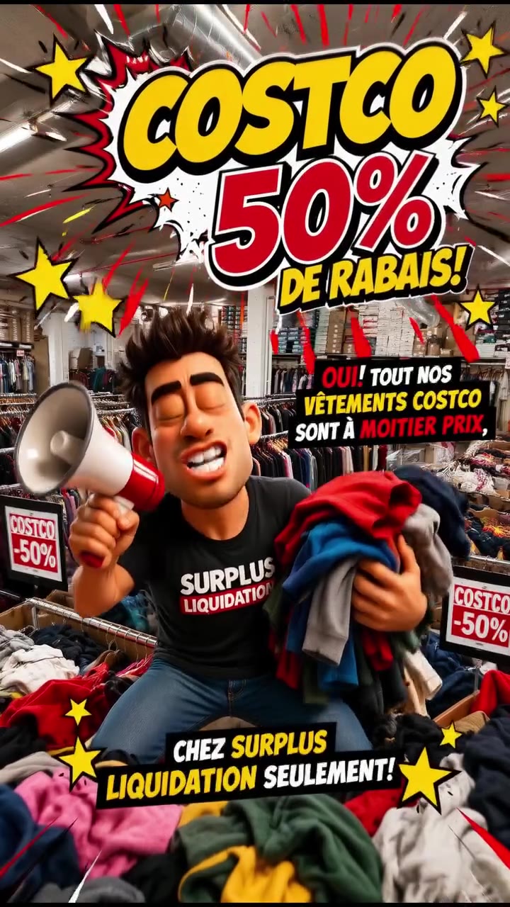 Vêtements Costco à moitié prix